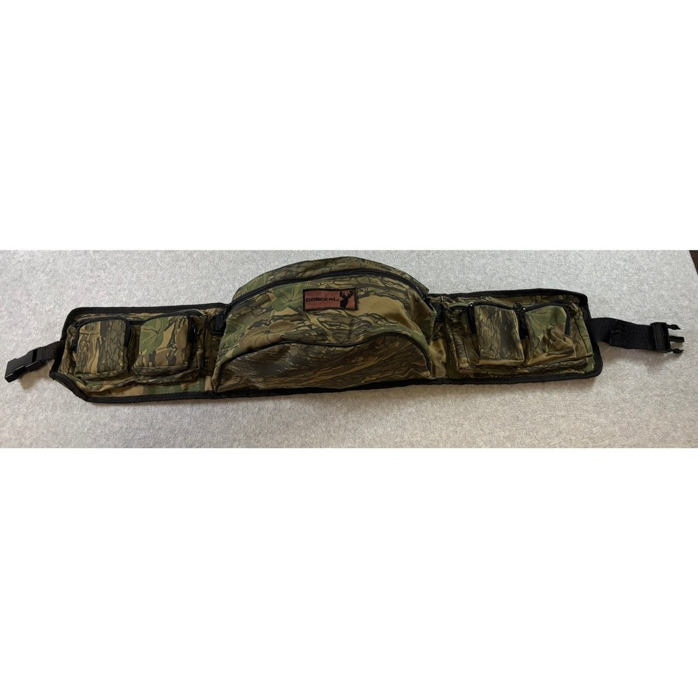 Trebark Conceal Camo Belt Bag Fanny Pack Hunting Utility Waist Pack 7 Pockets